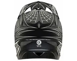 Велошолом Troy Lee Designs D3 Fiberlite SpiderStripe Black M (1106-198550023) - мініатюра 4