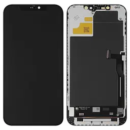 Дисплей для iPhone 12 Pro Max, чорний, з рамкою, , (TFT), JK
