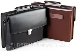 Діловий портфель зі шкіри та нейлону Fouquet NBC-1002M Чорний - мініатюра 5