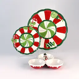 Мінажниця Різдво МВМ My Home KP-83 120х90х145 мм червоно-біла (KP-83 RED/WHITE) - мініатюра 7