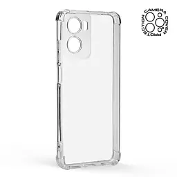 Прозрачный чехол для Motorola G05/E15 с защитой камеры и усиленными бортами, тонкий, силиконовый, бесцветный, ударопрочный, противоударный бампер с закрытой камерой, ArmorStandart (ARM82957) - мініатюра 2