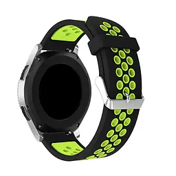 Ремінець Boorui для годинника 22 мм Nike design чорний з жовтим - мініатюра 4