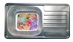 Кухонна мийка Romzha Milana Textura RO48494, Сірий - мініатюра 2