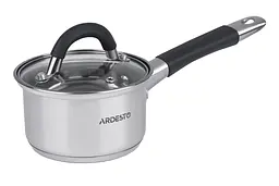 Ківш Ardesto зі скляною кришкою Gemini Salerno 1.6л нержавіюча сталь силікон kuh0014699 - мініатюра 2