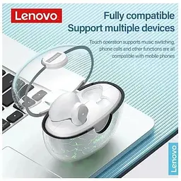Бездротові навушники Lenovo XT95 Pro Light Black стерео гарнітура в кейсі - мініатюра 5