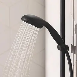 Термостат для ванни Grohe QuickFix Start Black + Душовий гарнітур Vitalio Start 100 UA303907T1, Чорний матовий - мініатюра 9