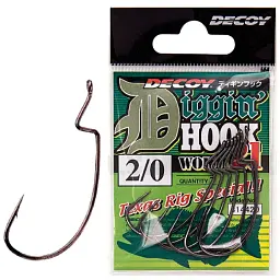 Крючок Decoy Worm21 Digging Hook 1/0 (7 шт/уп)