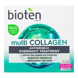 Нічний крем для обличчя Bioten Multi Collagen Antiwrinkle Overnight Treatment з колагеном 50 мл - мініатюра 3