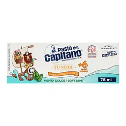 Зубна паста Pasta Del Capitano Junior Soft Mint 6+, 75 мл - мініатюра 2