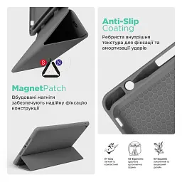 Чехол ArmorStandart Smart Fold Pen для Apple iPad Pro 11 2025/2024 Dark Grey - миниатюра 7