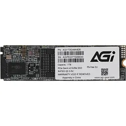 SSD 1Tb AGI AI828 M.2 2280 PCIe Gen 4x4 NVMe 1.4 3D NAND, Retail - мініатюра 2