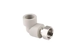 Кут Thermo Alliance 1/2" 90° d 20мм поліпропіленовий 1/2"В латун. накид. гайка, лат. шток для поліпроп. труб (DSE701)