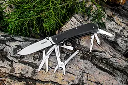 Багатофункціональний ніж Ruike Trekker LD41-B, (8.5 см) 12C27 / G10 чорний, 22 інстр. - мініатюра 5