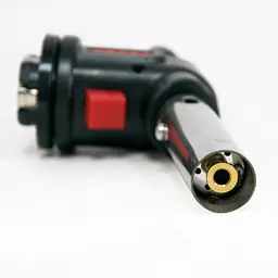 Газовий пальник з п’єзопідпалом, чорний, цангове під’єднання, регульоване полум’я, температура до 1300°C - мініатюра 7