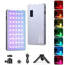 Портативне повнокольорове RGB світло Puluz PU633 для відеоблогінгу та фотографії