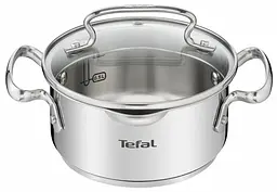 Каструля Tefal DUETTO+ 1.5л з кришкою нержавіюча сталь скло kuh0014697 - мініатюра 2