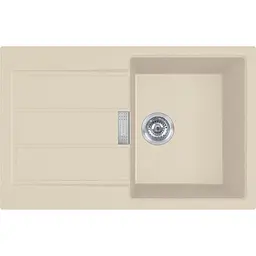 Кухонна мийка Franke Sirius 2 тектонайт, прямокут., з крилом, 780х500х200мм, чаша - 1, врізна, бежевий