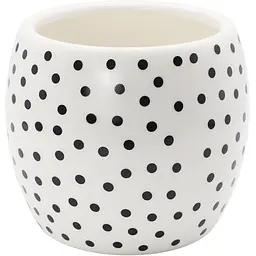 Ваза-кашпо МВМ My Home, 13 см, біла (DH-FLOWERS-27 WHITE)