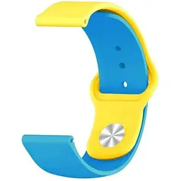 Набір ремінців BeCover Ukrainian Freedom для Huawei Watch GT (22 mm)/GT 2 46 mm/GT 2 Pro/GT Active/Honor Watch Magic/Magic 2/GS Pro/Dream Yellow-Blue (707823) - мініатюра 4