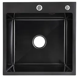 Кухонна мийка інтегрована Lidz Handmade H5050HB Decor Black PVD Honeycomb 2,5/0,5 мм LDH5050BDECPVD48369