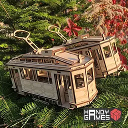 Дерев'яний конструктор Трамвай Sanok SW1 | Woodzle | 151 деталь - мініатюра 8