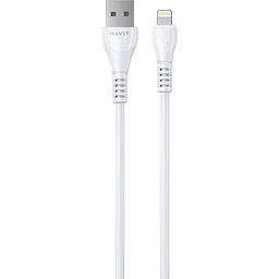 Кабель Havit HV-CB641C 2.1A USB - Lightning 1.8 м білий (HV-CB641C 1.8m)