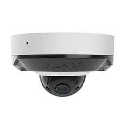 IP-відеокамера 8Mp Ajax DomeCam Mini HL (8 Mp/2.8 mm) White f=2.8mm, ІЧ+LED-підсвічування, з мікрофоном (26-00687)