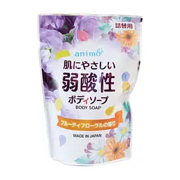 Рідке мило Rocket Soap Weak Acid Body Soap pH-збалансоване фруктово-квітковий аромат змінний блок 340 мл (4571113802165)