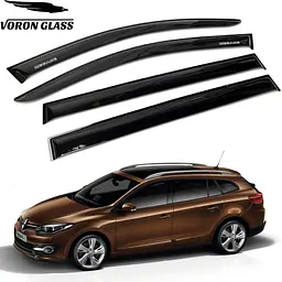 Дефлектори вікон вітровики Renault Megane IV Grandtоur 2016- Универсал Voron Glass
