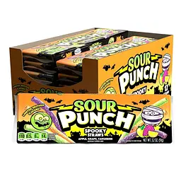Кислі жувальні цукерки Sour Punch Halloween Spooky Straws 90 г - мініатюра 4