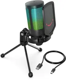Мікрофон A6V, Black Fifine teh0020391 - мініатюра 3