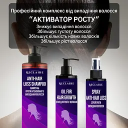 Професійний набір від випадіння волосся Активатор росту Reclaire cosmetics - мініатюра 2
