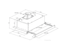 Витяжка телескопічна Pyramida TX 50 (750) R WH - мініатюра 5