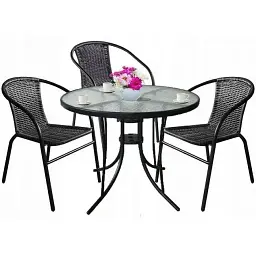 Комплект садових меблів Jumi Bistro-3 круглий стіл