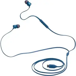 Навушники JBL Tune 310, Blue, 3.5 мм, мікрофон, однокнопковий пульт керування, технологія "Pure Bass", алюмінієві вставки (JBLT310CBLU) - мініатюра 4