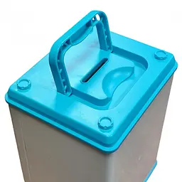 Дитяча електронна скарбничка сейф музична з кодовим замком синя Money Box - мініатюра 3