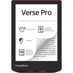 Електронна книга PocketBook 634 Verse Pro Passion Red (PB634-3-CIS, PB634-3-WW) [93956] - мініатюра 1