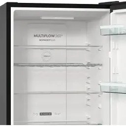 Холодильник Gorenje з нижн. мороз. камерою 185х60х60 см 2 двері 204(96) л А++ NoFrost+ LED дисплей чорний - мініатюра 9