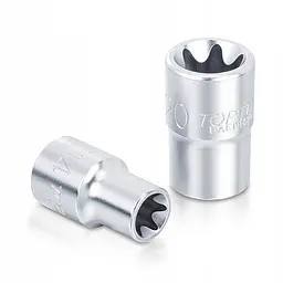 Набір головок TORX на планці TOPTUL 1/4"-1/2" E4-E24 14ед. GAAR1402 - мініатюра 2