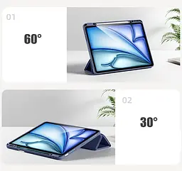 Чохол-книжка CDK для Apple iPad Pro 12.9" 3gen 2018 екокожа/силікон Smart Case cлот стилус(017899) lavender - мініатюра 5