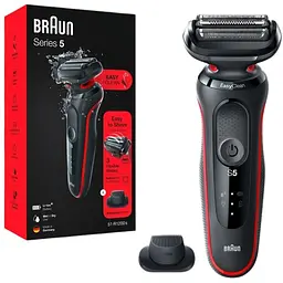 Електробритва Braun Series 5 51-R1200s чорно-червона [97327] - мініатюра 4