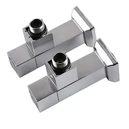 Набір кран напівоборотний кутовий з американкою Solomon Lux 1/2″ Cube chrom 8888 (2шт.) 000021913 - мініатюра 9