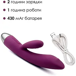 Вібратор-кролик Svakom Trysta Violet - мініатюра 4