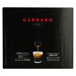 Кава в капсулах Carraro Lavazza Blue Crema Espresso, 100 капсул - мініатюра 2