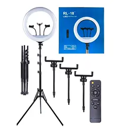 Кільцева LED лампа 45см 55W з пультом та Штатив 2м кільцеве світло Ring Light RL-18
