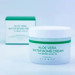 Зволожуючий крем для обличчя Алое Aloe Vera Water Bomb Cream Jigott 150 мл - мініатюра 3