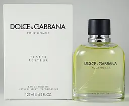 Оригінал Dolce Gabbana Pour Homme 125 мл ТЕСТЕР туалетна вода