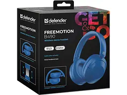 Навушники з мікрофоном Defender FreeMotion B490 Blue (63491) - мініатюра 9