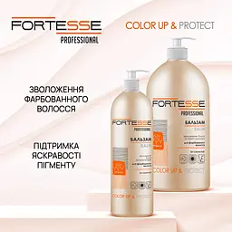 Бальзам Fortesse Professional Color Up & Protect Стійкість кольору для фарбованого волосся з дозатором 400 мл - мініатюра 3