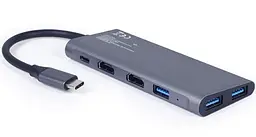 USB-Хаб Cablexpert USB-C 3-in-1 (HUB/HDMI/PD) (A-CM-COMBO3-01) - мініатюра 2